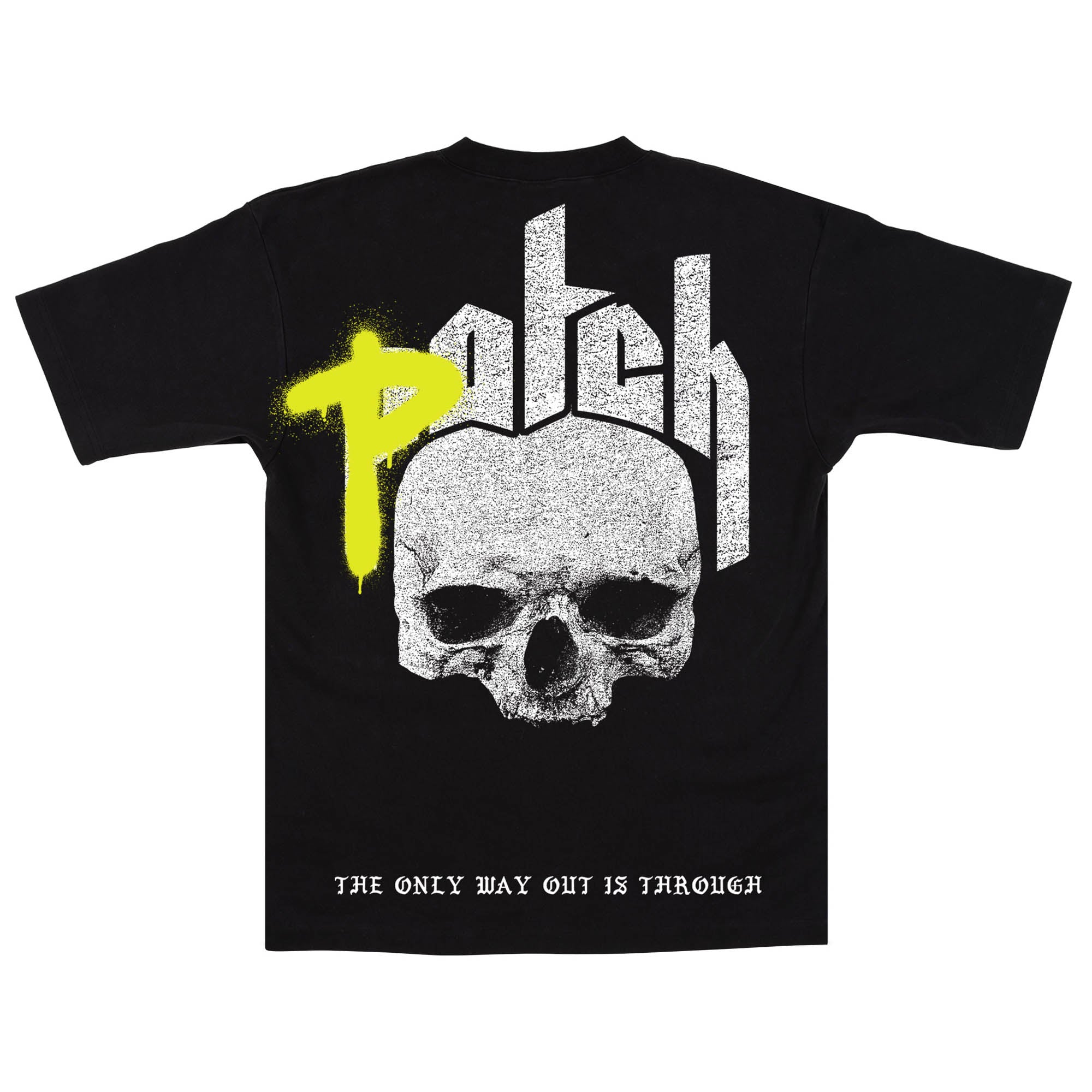 Graff Skull Tee - Black/Yellow
