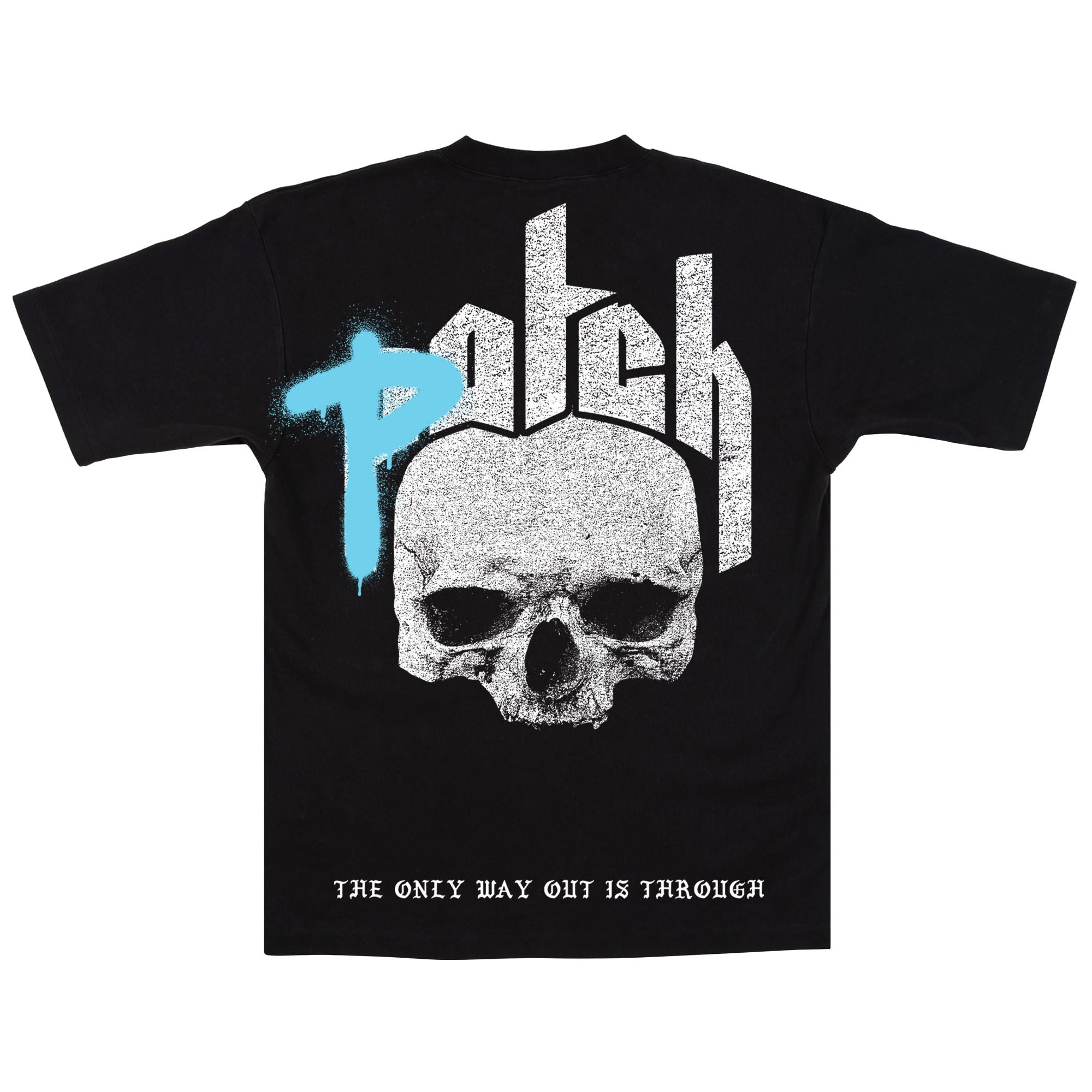 Graff Skull Tee - Black/Blue
