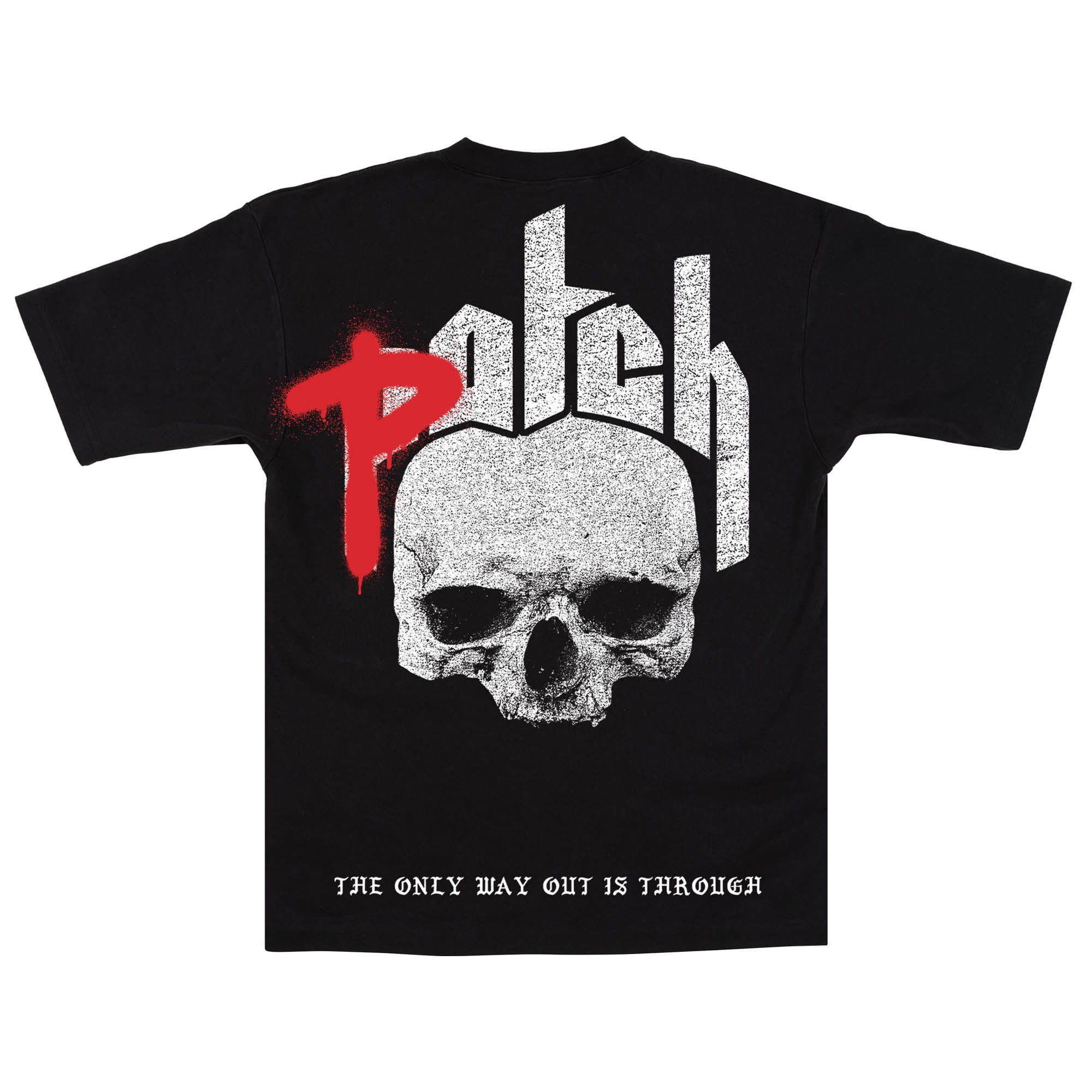 Graff Skull Tee - Black/Red